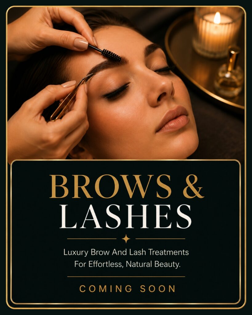 Brow shaping and lash treatments at Onyx Studio Beauty in Wellingborough
