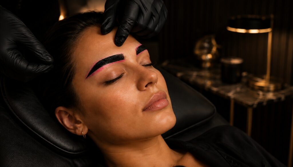 Luxury eyebrow mapping treatment in Wellingborough at Onyx Studio Beauty