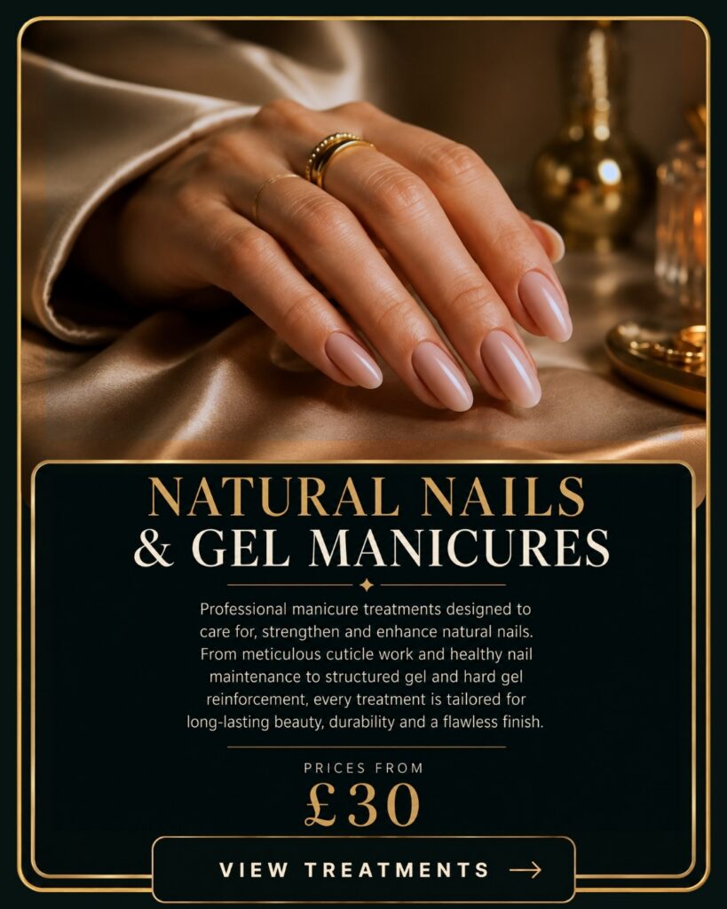 Luxury natural nails and gel manicures at Onyx Studio in Wellingborough